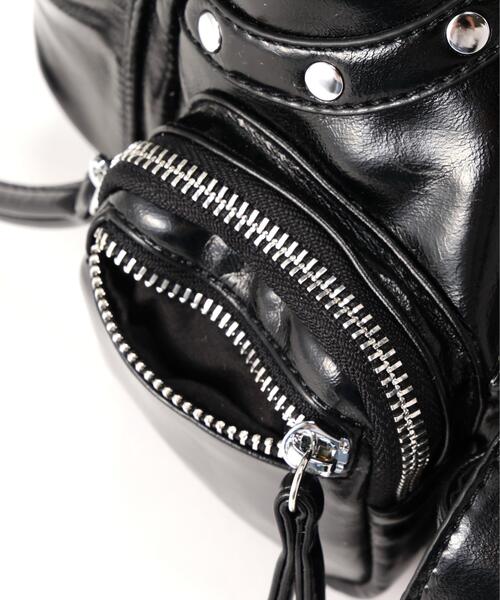 SIS(エスアイエス)の「SIS/エスアイエス/PU Leather Shoulder Bag(ショルダーバッグ・レディース・ブラック・F)」の4枚目の写真