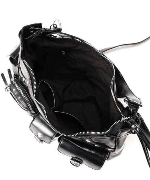 SIS(エスアイエス)の「SIS/エスアイエス/PU Leather Shoulder Bag(ショルダーバッグ・レディース・ブラック・F)」の2枚目の写真