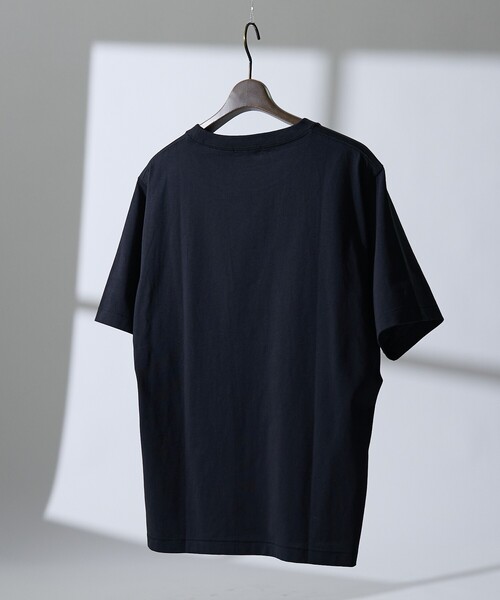 DESIGNWORKS(デザインワークス)の「ロゴプリント クルーネック Tシャツ -WEST LDN-(Tシャツ/カットソー・メンズ・ホワイト/ブラック・50/46/48)」の5枚目の写真