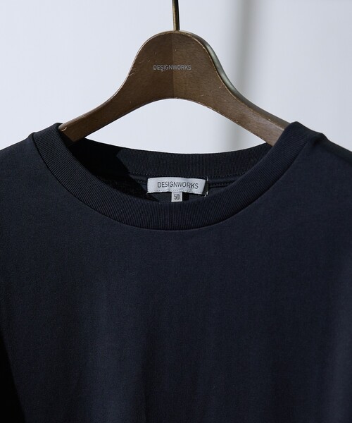 DESIGNWORKS(デザインワークス)の「ロゴプリント クルーネック Tシャツ -WEST LDN-(Tシャツ/カットソー・メンズ・ホワイト/ブラック・50/46/48)」の9枚目の写真