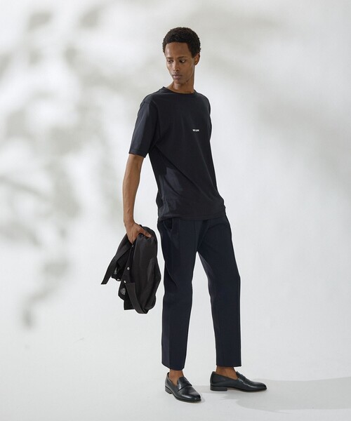 DESIGNWORKS(デザインワークス)の「ロゴプリント クルーネック Tシャツ -WEST LDN-(Tシャツ/カットソー・メンズ・ホワイト/ブラック・50/46/48)」の12枚目の写真