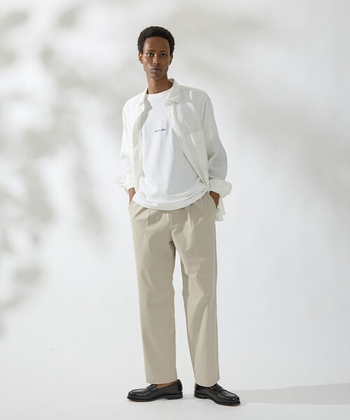 DESIGNWORKS(デザインワークス)の「ロゴプリント クルーネック Tシャツ -WEST LDN-(Tシャツ/カットソー・メンズ・ホワイト/ブラック・50/46/48)」の22枚目の写真
