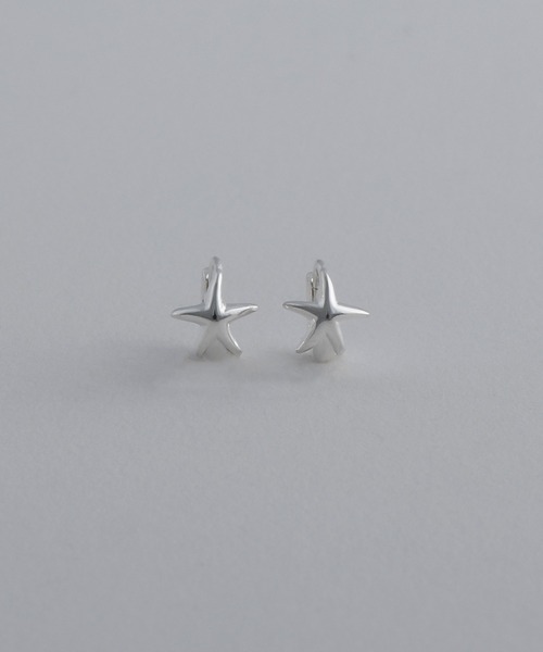 whoseA(フーシー)の「【silver925】StarHoopPierce / スターミニフープピアス(ピアス(両耳用)・メンズ・シルバー/ゴールド・FREE)」の9枚目の写真