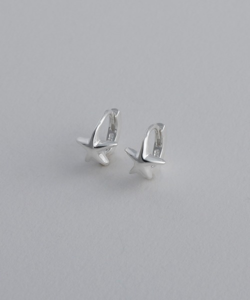 whoseA(フーシー)の「【silver925】StarHoopPierce / スターミニフープピアス(ピアス(両耳用)・メンズ・シルバー/ゴールド・FREE)」の8枚目の写真