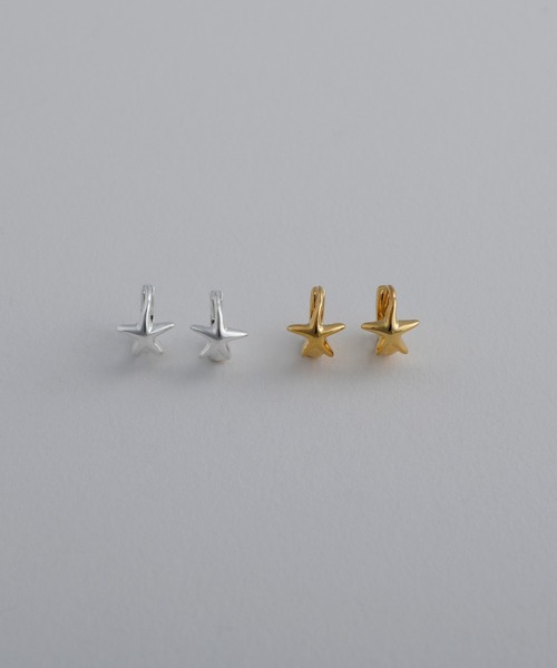 whoseA(フーシー)の「【silver925】StarHoopPierce / スターミニフープピアス(ピアス(両耳用)・メンズ・シルバー/ゴールド・FREE)」の14枚目の写真