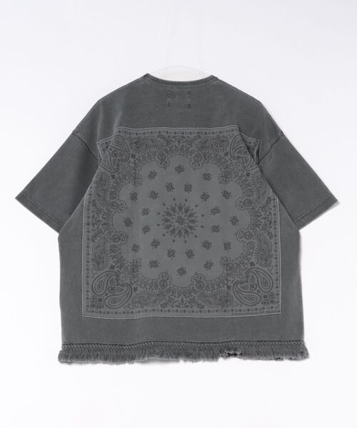 Universal Style Wear(ユニバーサルスタイルウェア)の「Universal Style Wear/ユニバーサルスタイルウェア HAV-A-HANK fringe Tee(Tシャツ/カットソー・メンズ・カーキ/ブラック系その他2・X-LARGE/LARGE/MEDIUM)」の13枚目の写真
