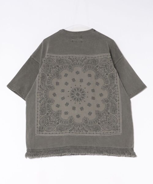 Universal Style Wear(ユニバーサルスタイルウェア)の「Universal Style Wear/ユニバーサルスタイルウェア HAV-A-HANK fringe Tee(Tシャツ/カットソー・メンズ・カーキ/ブラック系その他2・X-LARGE/LARGE/MEDIUM)」の14枚目の写真