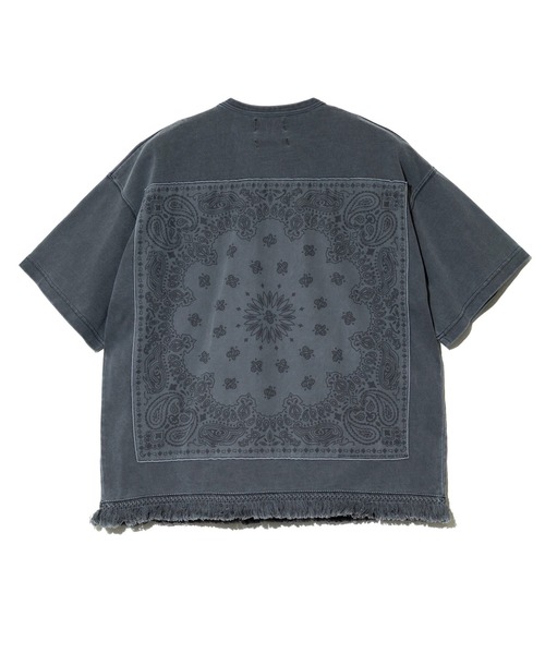 Universal Style Wear(ユニバーサルスタイルウェア)の「Universal Style Wear/ユニバーサルスタイルウェア HAV-A-HANK fringe Tee(Tシャツ/カットソー・メンズ・カーキ/ブラック系その他2・X-LARGE/LARGE/MEDIUM)」の12枚目の写真