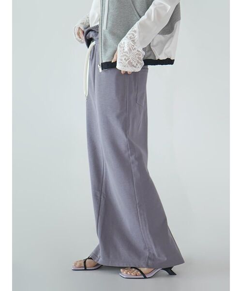 :ETHROF(イーサオブ)の「TURNED WAIST SWEAT SKIRT(スカート・レディース・ネイビー/グレー・MEDIUM)」の5枚目の写真
