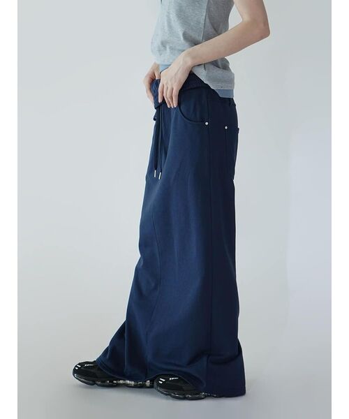 :ETHROF(イーサオブ)の「TURNED WAIST SWEAT SKIRT(スカート・レディース・ネイビー/グレー・MEDIUM)」の10枚目の写真