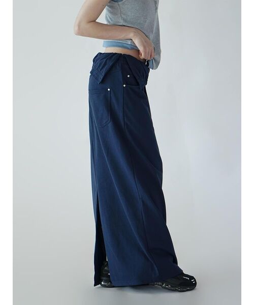:ETHROF(イーサオブ)の「TURNED WAIST SWEAT SKIRT(スカート・レディース・ネイビー/グレー・MEDIUM)」の11枚目の写真