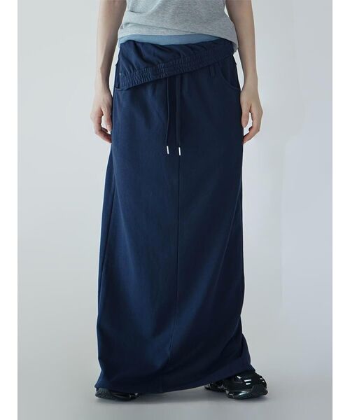:ETHROF(イーサオブ)の「TURNED WAIST SWEAT SKIRT(スカート・レディース・ネイビー/グレー・MEDIUM)」の16枚目の写真