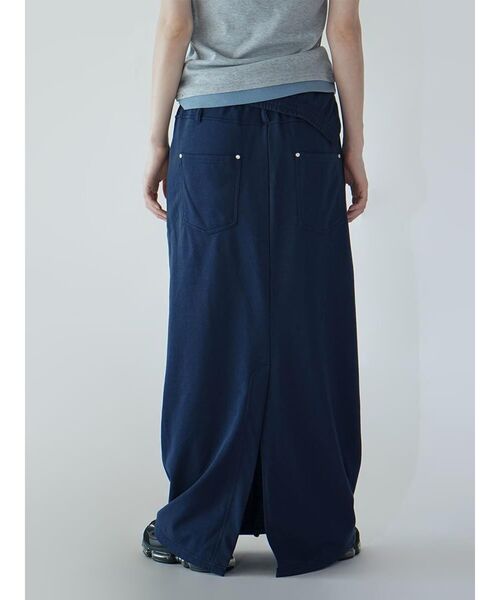 :ETHROF(イーサオブ)の「TURNED WAIST SWEAT SKIRT(スカート・レディース・ネイビー/グレー・MEDIUM)」の18枚目の写真