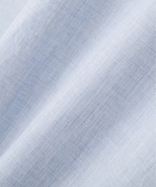 MHL.(エムエイチエル)の「HIGHCOUNT TOP DYED COTTON(シャツ/ブラウス・レディース・アイボリー/ブルー・2/1)」の8枚目の写真