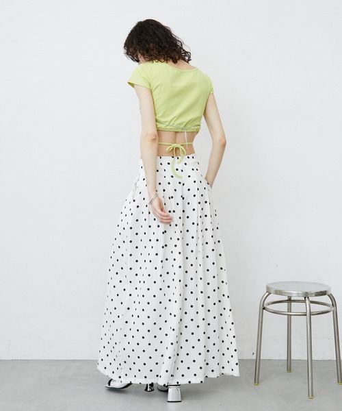 uyu.(ウユ)の「Dot Wide Easy Pants/ドット柄ワイドイージーパンツ(その他パンツ・レディース・ブラック/ホワイト・LARGE/MEDIUM/SMALL)」の20枚目の写真