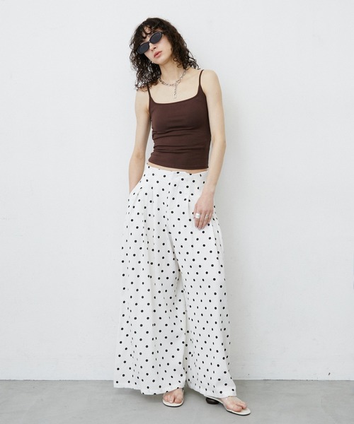 uyu.(ウユ)の「Dot Wide Easy Pants/ドット柄ワイドイージーパンツ(その他パンツ・レディース・ブラック/ホワイト・LARGE/MEDIUM/SMALL)」の16枚目の写真