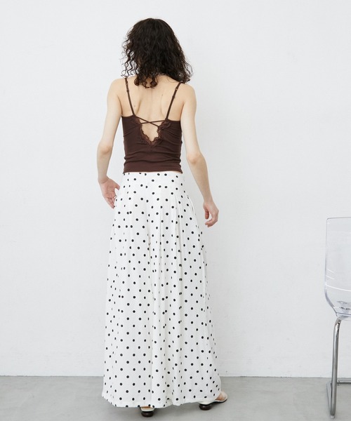 uyu.(ウユ)の「Dot Wide Easy Pants/ドット柄ワイドイージーパンツ(その他パンツ・レディース・ブラック/ホワイト・LARGE/MEDIUM/SMALL)」の8枚目の写真