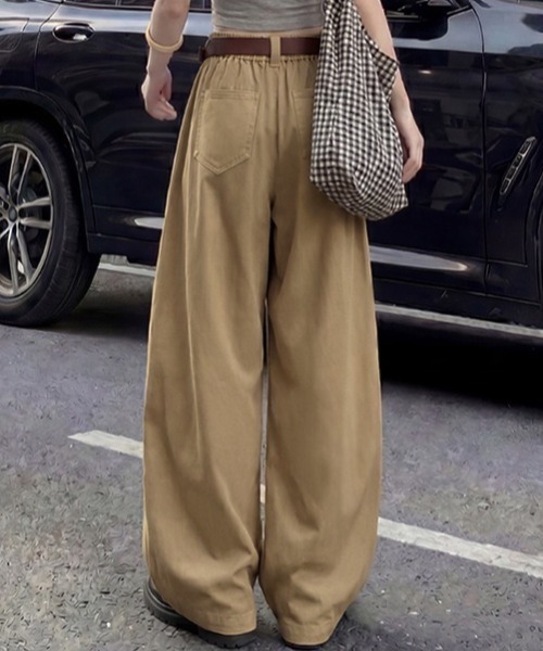 yuue' ( wear )(ユーイ)の「タックカーブワイドパンツ(その他パンツ・レディース・ブラック/ベージュ/ライトグレー・M/L/S)」の17枚目の写真