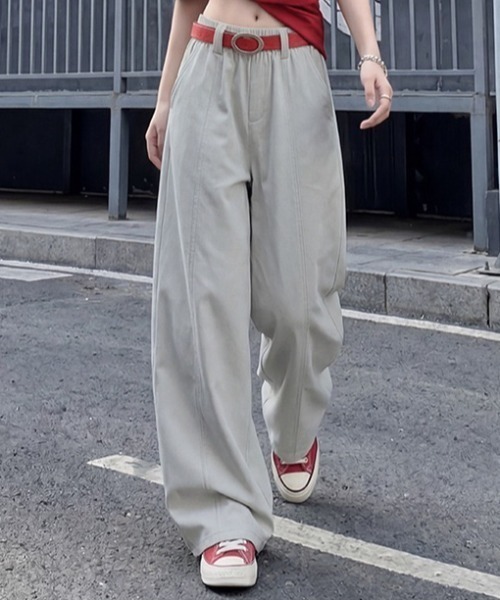 yuue' ( wear )(ユーイ)の「タックカーブワイドパンツ(その他パンツ・レディース・ブラック/ベージュ/ライトグレー・M/L/S)」の12枚目の写真