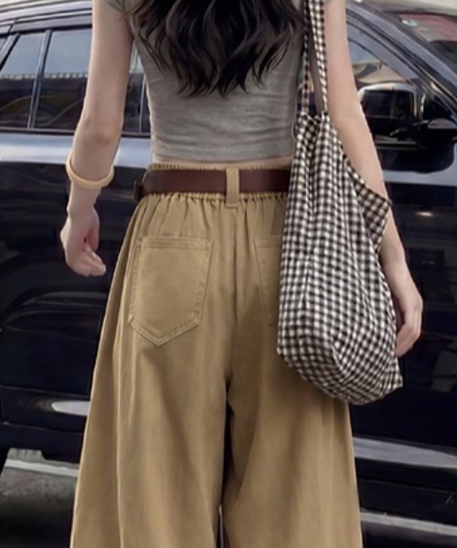 yuue' ( wear )(ユーイ)の「タックカーブワイドパンツ(その他パンツ・レディース・ブラック/ベージュ/ライトグレー・M/L/S)」の20枚目の写真