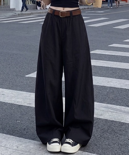yuue' ( wear )(ユーイ)の「タックカーブワイドパンツ(その他パンツ・レディース・ブラック/ベージュ/ライトグレー・M/L/S)」の9枚目の写真