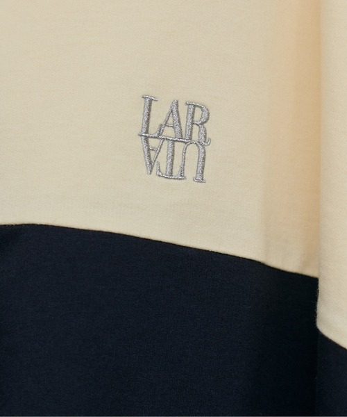 LARUTA（ラルータ）の「【LARUTA】ポロラガーカットプルオーバー（ポロシャツ・レディース・オフホワイト/ネイビー/ブラウン・FREE）」の10枚目の写真