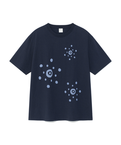 THECOLDESTMOMENT(ザコールデストモーメント)の「TCM droplet T (navy)(Tシャツ/カットソー・レディース・その他・LARGE/MEDIUM/SMALL)」の1枚目の写真