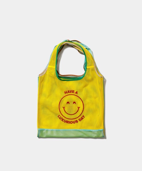 beautiful people(ビューティフルピープル)の「flip gratitude mesh marche bag(トートバッグ・レディース・レッド/ブラック/イエロー・FREE)」の3枚目の写真