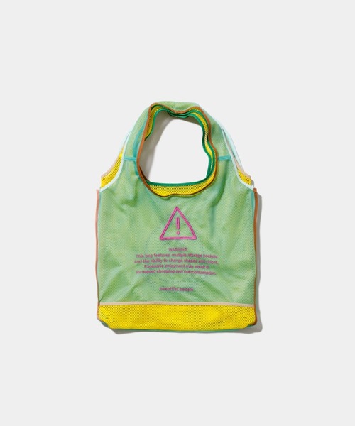 beautiful people(ビューティフルピープル)の「flip gratitude mesh marche bag(トートバッグ・レディース・レッド/ブラック/イエロー・FREE)」の5枚目の写真