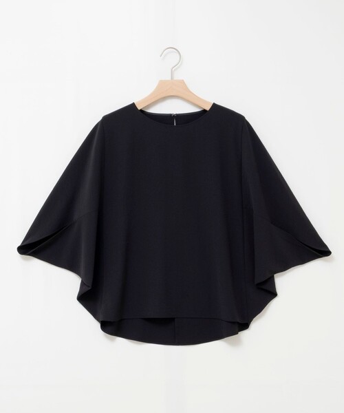 NOLLEY’S(ノーリーズ)の「【WEB限定】ウォッシャブルジョーゼットコクーンブラウス(シャツ/ブラウス・レディース・チャコールグレー/ホワイト/ブラック・38)」の14枚目の写真