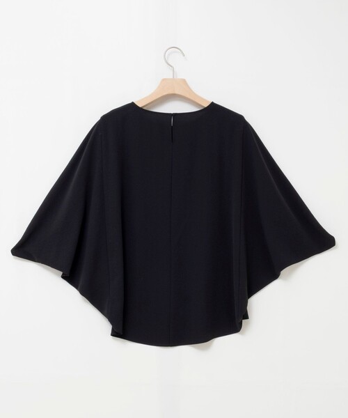NOLLEY’S(ノーリーズ)の「【WEB限定】ウォッシャブルジョーゼットコクーンブラウス(シャツ/ブラウス・レディース・チャコールグレー/ホワイト/ブラック・38)」の18枚目の写真