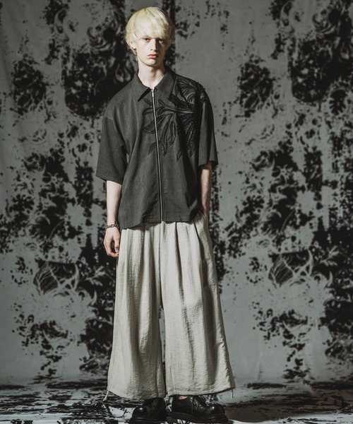 NO ID.(ノーアイディ)の「【NO ID.】Art Stitch ZIP SH BLZ / アート ステッチ ジップ シャツ ブルゾン(シャツ/ブラウス・メンズ・ブラウン/ブラック/グレー・ONE SIZE)」の9枚目の写真