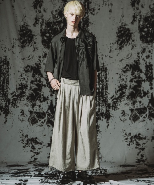 NO ID.(ノーアイディ)の「【NO ID.】Art Stitch ZIP SH BLZ / アート ステッチ ジップ シャツ ブルゾン(シャツ/ブラウス・メンズ・ブラウン/ブラック/グレー・ONE SIZE)」の15枚目の写真