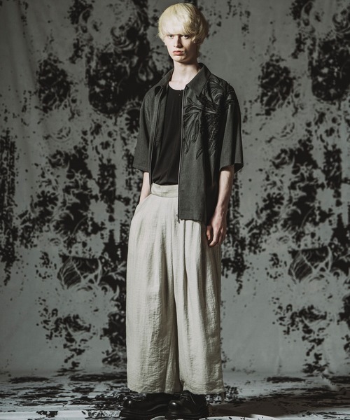 NO ID.(ノーアイディ)の「【NO ID.】Art Stitch ZIP SH BLZ / アート ステッチ ジップ シャツ ブルゾン(シャツ/ブラウス・メンズ・ブラウン/ブラック/グレー・ONE SIZE)」の16枚目の写真