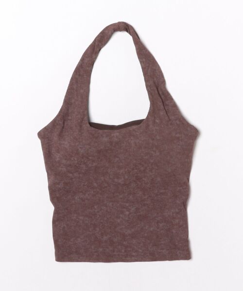 EMODA（エモダ）の「HALTER NECK RIB T/T（Tシャツ/カットソー・レディース・ブラウン/グレー/ブラック・FREE）」の3枚目の写真