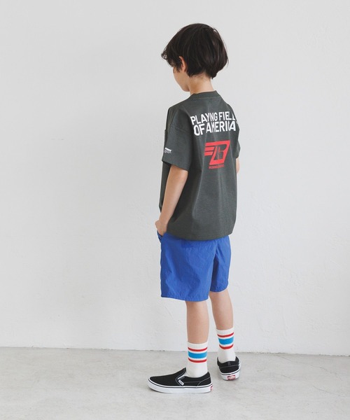 Russell Athletic（ラッセルアスレティック）の「[吸水速乾・シワ軽減]【RUSSELL ATHLETIC】別注Dri-PowerTシャツ(KIDS)（Tシャツ/カットソー・キッズ・グレー/ホワイト/チャコール・130cm/150cm/140cm）」の5枚目の写真