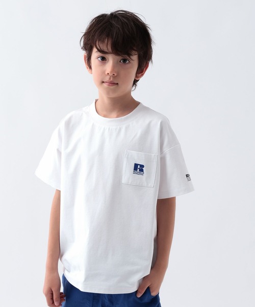 Russell Athletic（ラッセルアスレティック）の「[吸水速乾・シワ軽減]【RUSSELL ATHLETIC】別注Dri-PowerTシャツ(KIDS)（Tシャツ/カットソー・キッズ・グレー/ホワイト/チャコール・130cm/150cm/140cm）」の10枚目の写真