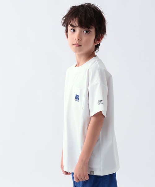 Russell Athletic（ラッセルアスレティック）の「[吸水速乾・シワ軽減]【RUSSELL ATHLETIC】別注Dri-PowerTシャツ(KIDS)（Tシャツ/カットソー・キッズ・グレー/ホワイト/チャコール・130cm/150cm/140cm）」の11枚目の写真