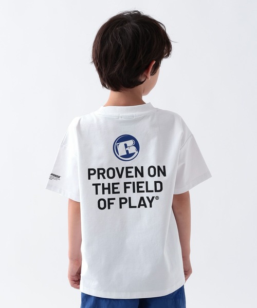 Russell Athletic（ラッセルアスレティック）の「[吸水速乾・シワ軽減]【RUSSELL ATHLETIC】別注Dri-PowerTシャツ(KIDS)（Tシャツ/カットソー・キッズ・グレー/ホワイト/チャコール・130cm/150cm/140cm）」の12枚目の写真