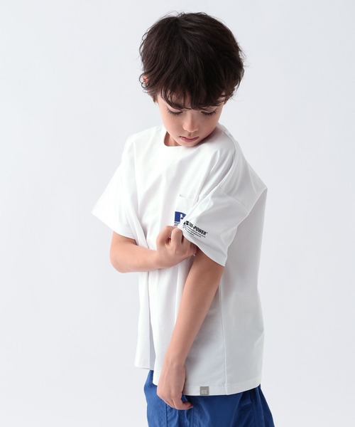 Russell Athletic（ラッセルアスレティック）の「[吸水速乾・シワ軽減]【RUSSELL ATHLETIC】別注Dri-PowerTシャツ(KIDS)（Tシャツ/カットソー・キッズ・グレー/ホワイト/チャコール・130cm/150cm/140cm）」の13枚目の写真