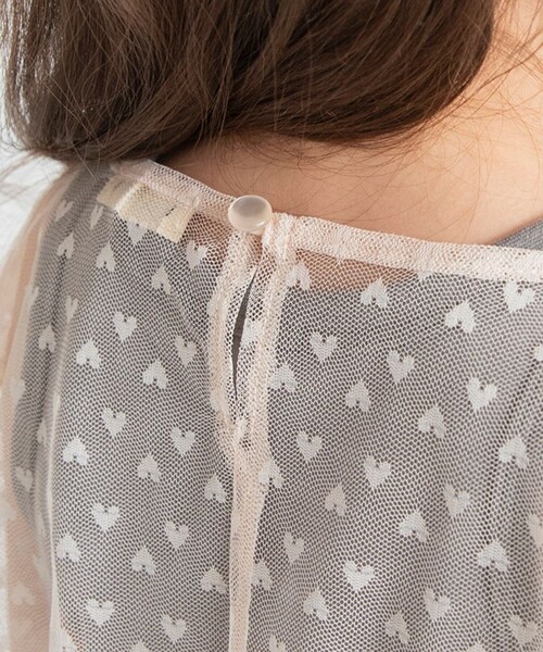 BRANSHES(ブランシェス)の「【プチレディ】ハート柄チュールトップスセット(Tシャツ/カットソー・キッズ・ピンク/ブラック・150/130/120/90/110/140/100)」の21枚目の写真