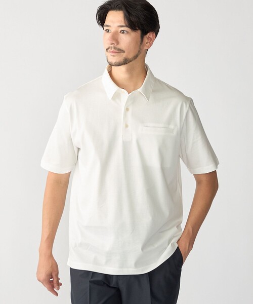 SHIPS(シップス)の「SHIPS:〈接触冷感/洗濯機可能/抗菌防臭〉COOL TOUCH サマー ポロシャツ(ポロシャツ・メンズ・ホワイト/ネイビー/グリーン/ブラック・SMALL/X-LARGE/LARGE/MEDIUM)」の13枚目の写真
