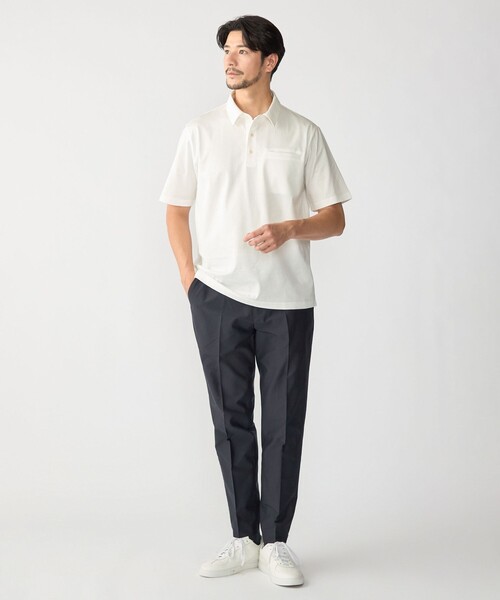 SHIPS(シップス)の「SHIPS:〈接触冷感/洗濯機可能/抗菌防臭〉COOL TOUCH サマー ポロシャツ(ポロシャツ・メンズ・ホワイト/ネイビー/グリーン/ブラック・SMALL/X-LARGE/LARGE/MEDIUM)」の14枚目の写真