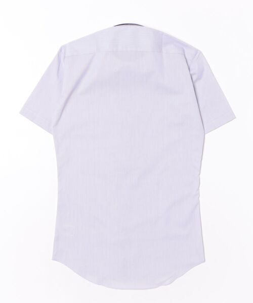 TOKYO SHIRTS(トウキョウシャツ)の「【超形態安定】【吸水速乾】 形態安定ノンアイロン ボタンダウン 半袖ビジネスワイシャツ(ビジネスシャツ・メンズ・パープル・首回り42cm/首回り43cm/首回り37cm/首回り39cm/首回り41cm)」の7枚目の写真