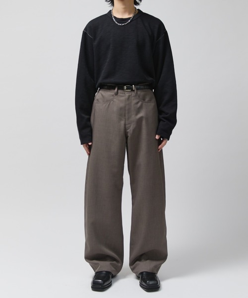 Lui's(ルイス)の「モダンバレルパンツ(スラックス・メンズ・ブラック/チャコールグレー・S/M)」の16枚目の写真