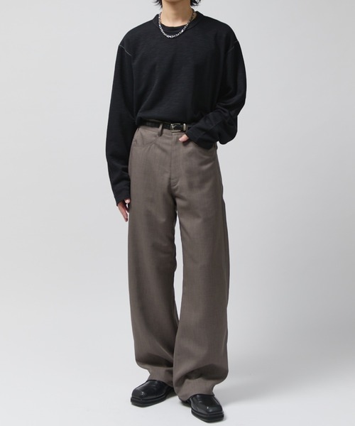 Lui's(ルイス)の「モダンバレルパンツ(スラックス・メンズ・ブラック/チャコールグレー・S/M)」の17枚目の写真