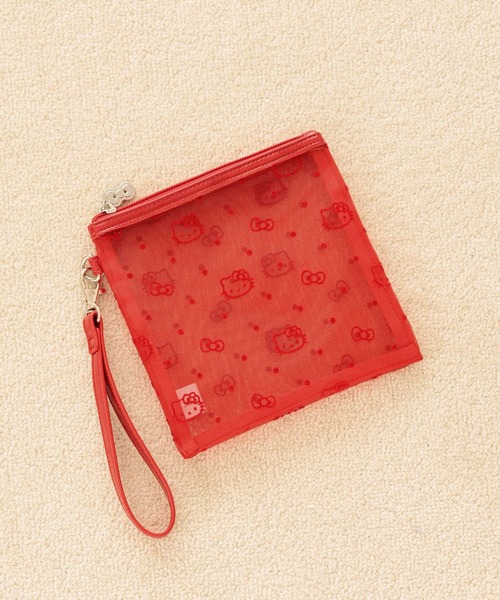 LOWRYS FARM(ローリーズファーム)の「【HELLO KITTY】DOTポーチM 669864 /GOODS(ポーチ・レディース・ブラック/ブラウン/レッド・FREE)」の1枚目の写真