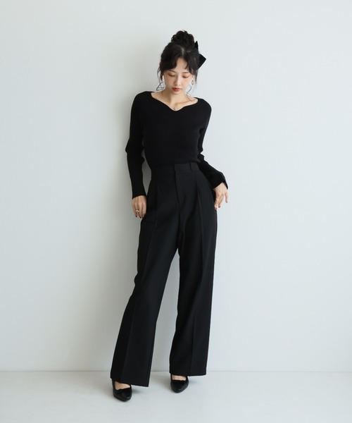 VIVIAN(ヴィヴィアン)の「ダブルリボンキルティングスリングバックパンプス(パンプス・レディース・ベージュ/ブラック/M・S/M/L/LL)」の12枚目の写真