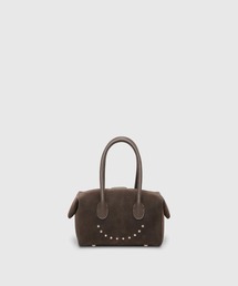 ADD CULUMN | 【ADD CULUMN/アドカラム】ミニボストンバッグ スエード LOP STUDS BOSTON S NUBUCK(ハンドバッグ)