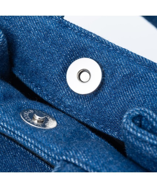 MANIUNO(マニウノ)の「MANIUNO(マニウノ) Denim デニムスクエアミニトート(S)(トートバッグ・メンズ・ネイビー/カーキ・FREE)」の15枚目の写真